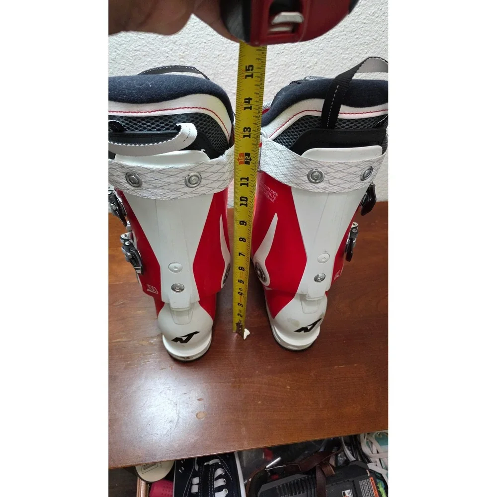Nordica Speedmachine 100 Ski Boots Mens 28.5 Red White All Mountain Alpine Skiin